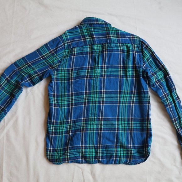 Blue and Green Plaid Shirt - Picture 4 of 4